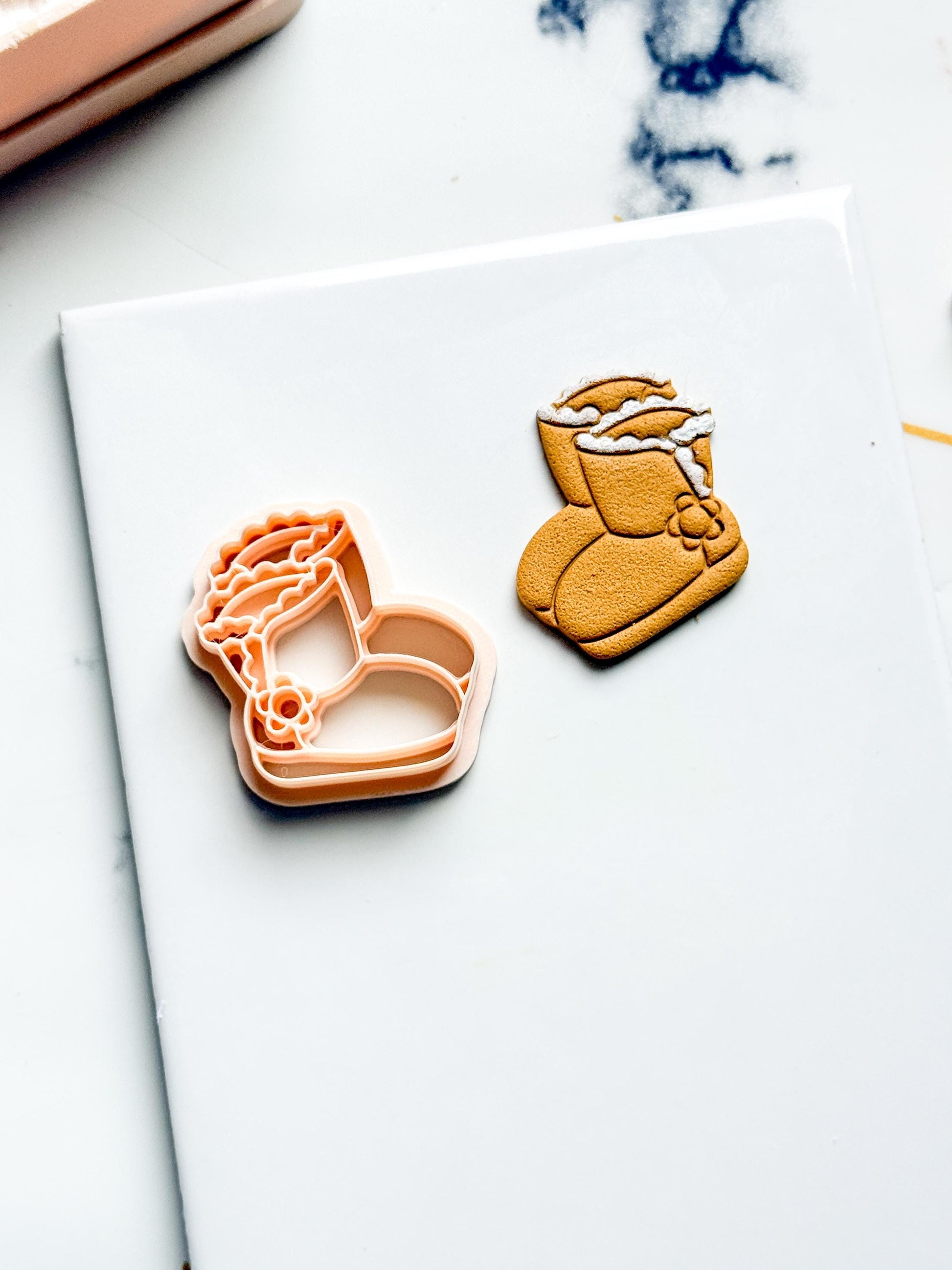 Christmas Boots Ugg Clay Cutter