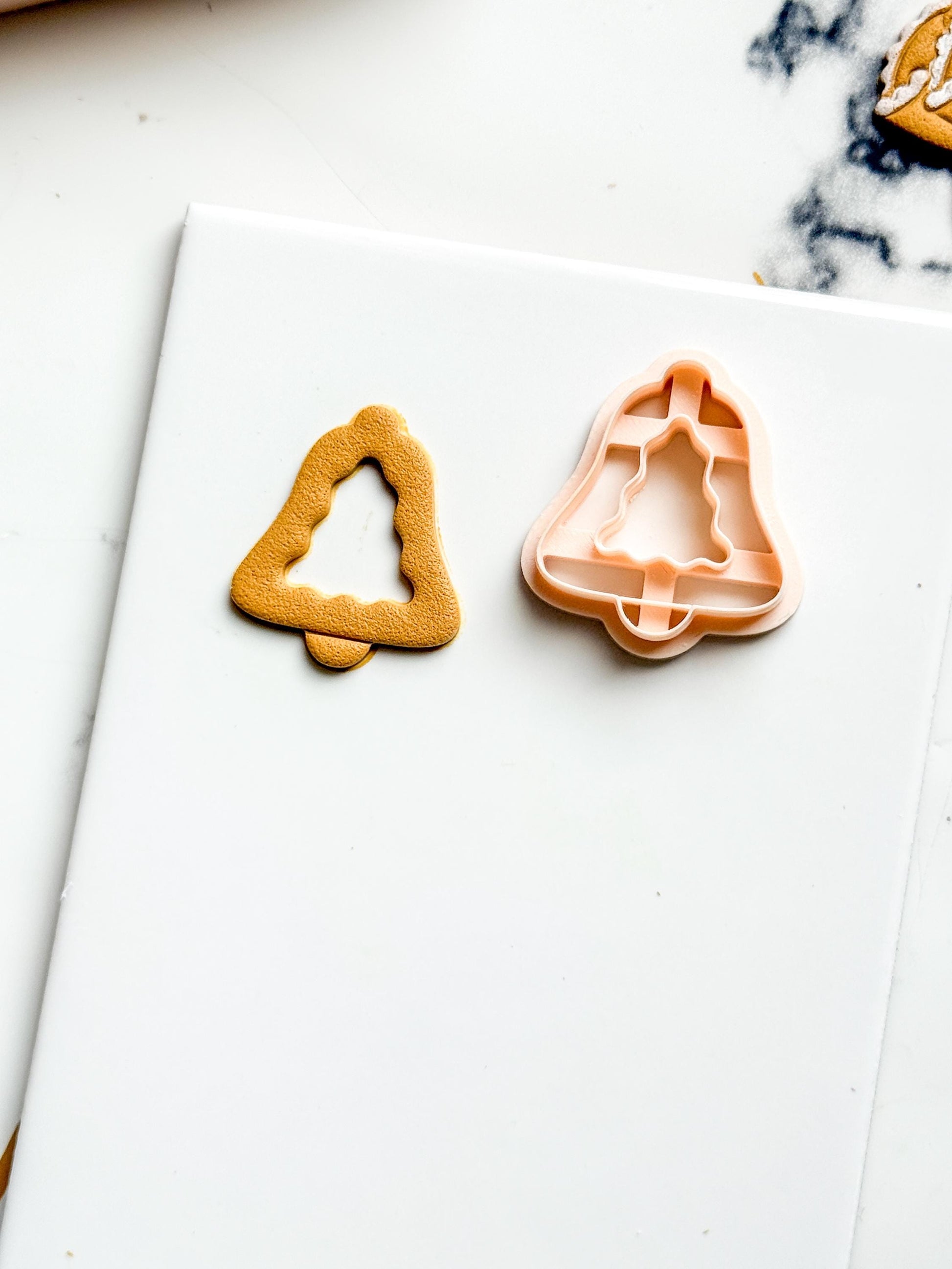 Christmas Bell Tree Clay Cutter: Holiday Polymer Clay Tool