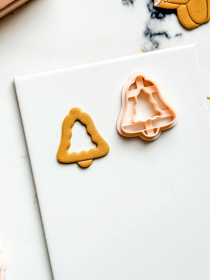 Christmas Bell Tree Clay Cutter: Holiday Polymer Clay Tool