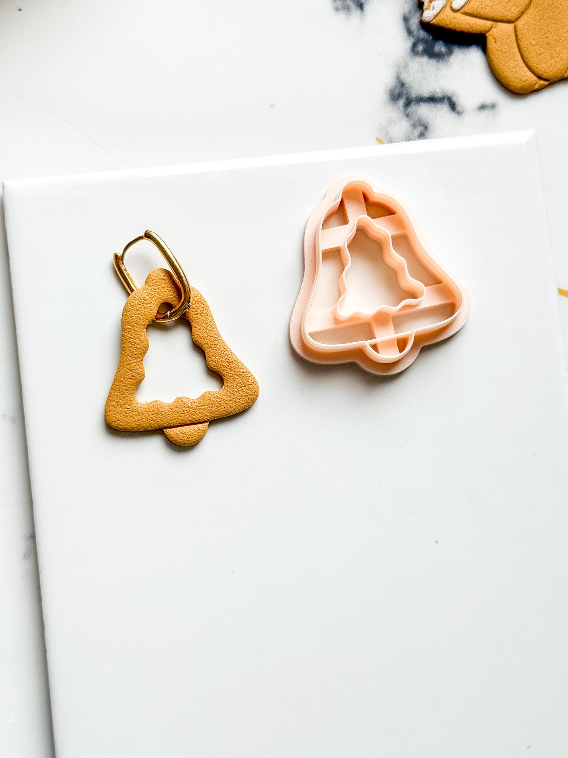 Christmas Bell Tree Clay Cutter: Holiday Polymer Clay Tool