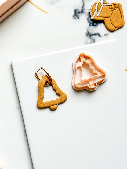 Christmas Bell Tree Clay Cutter: Holiday Polymer Clay Tool
