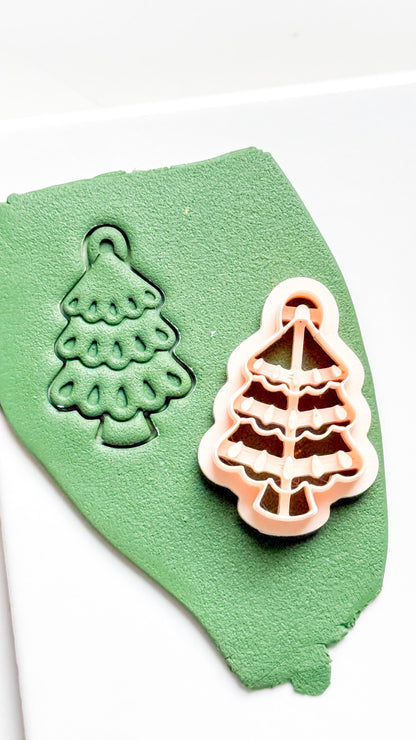 Christmas Tree Clay Cutter: Holiday Polymer Clay Tool