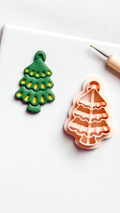 Christmas Tree Clay Cutter: Holiday Polymer Clay Tool