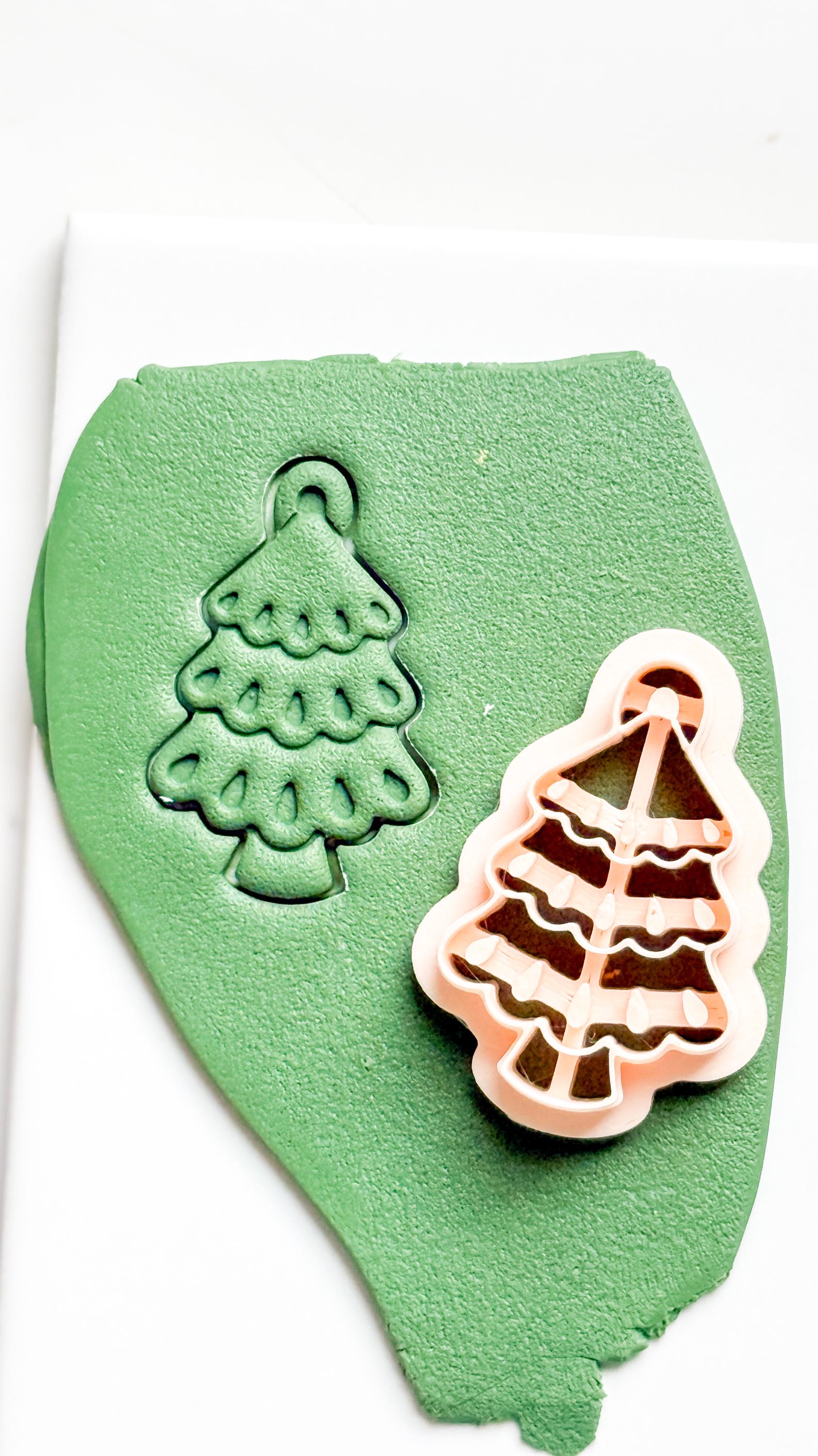 Christmas Tree Clay Cutter: Holiday Polymer Clay Tool