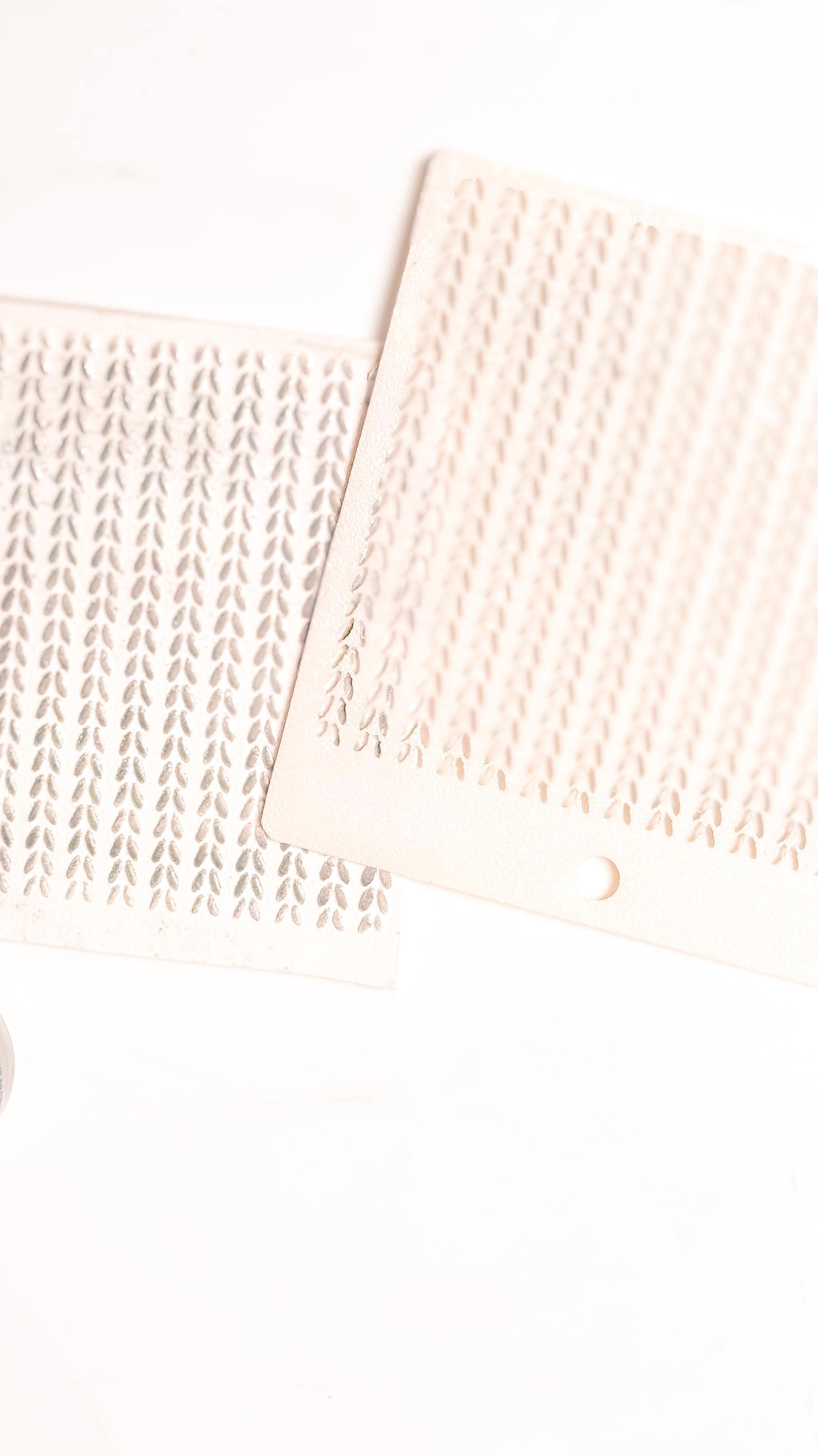 Knit Texture Stencil for Polymer Clay: Simple Sweater Pattern