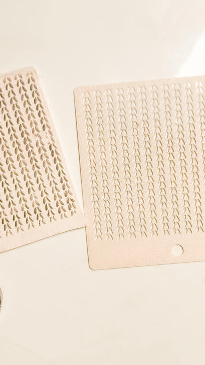 Knit Texture Stencil for Polymer Clay: Simple Sweater Pattern