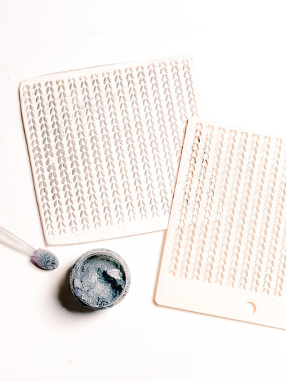 Knit Texture Stencil for Polymer Clay: Simple Sweater Pattern