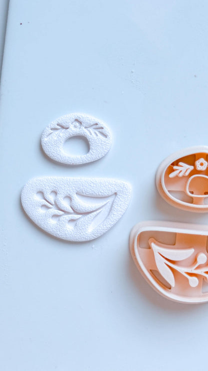 Floral Dangle Earring Polymer Clay Cutter Set Jewelry Making Tools