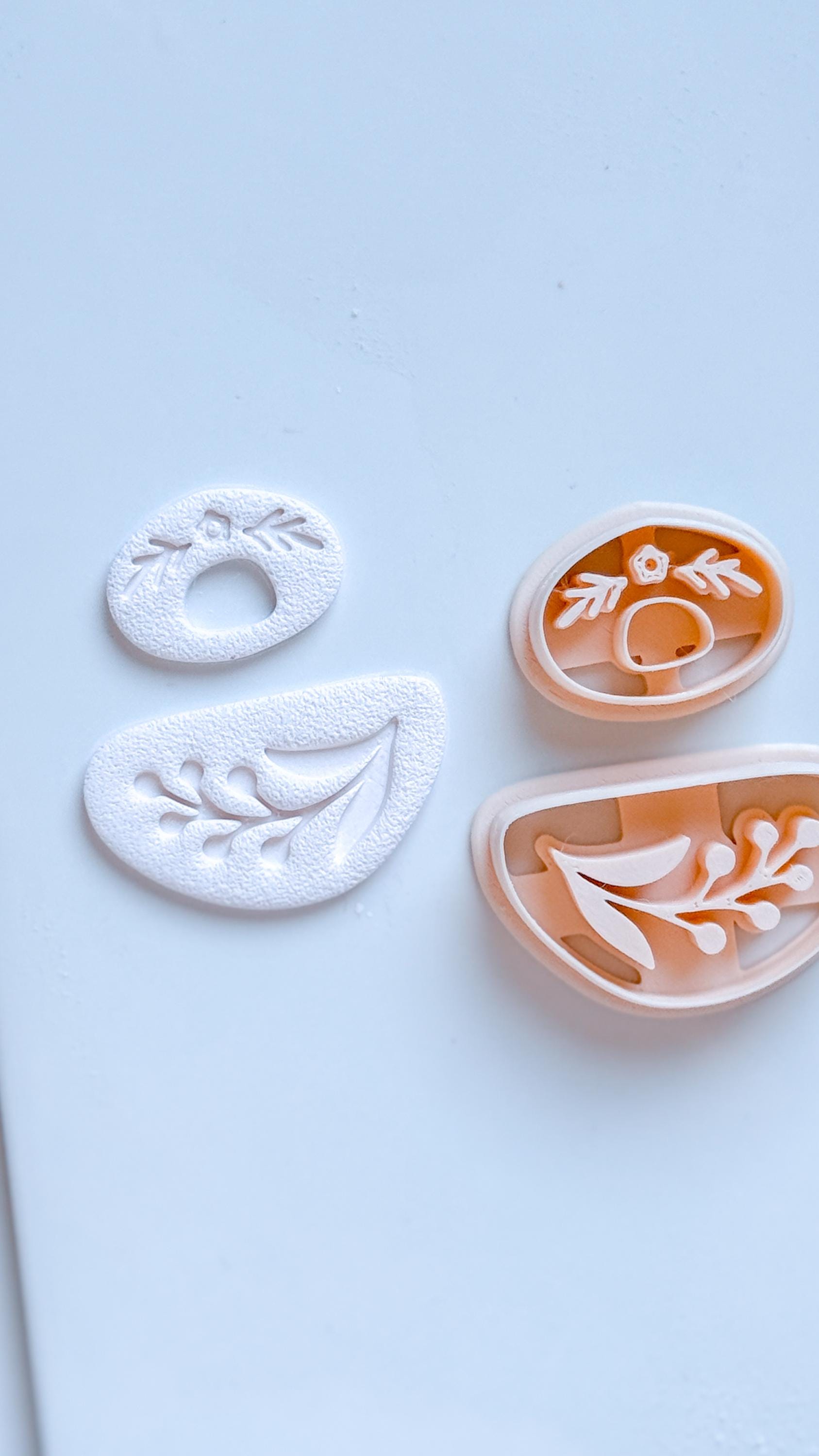 Floral Dangle Earring Polymer Clay Cutter Set Jewelry Making Tools