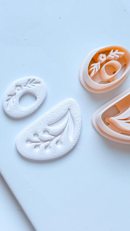 Floral Dangle Earring Polymer Clay Cutter Set Jewelry Making Tools