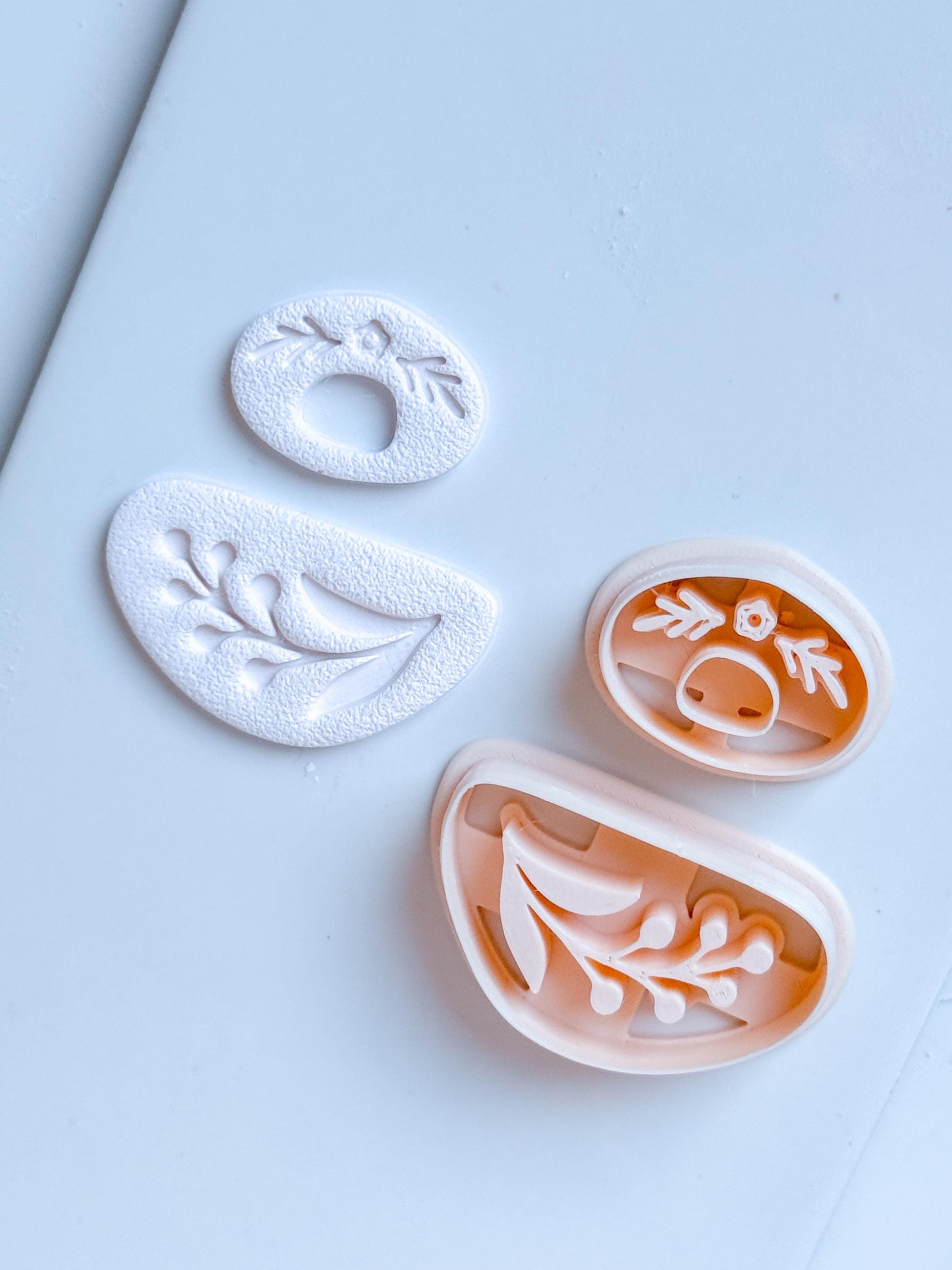 Floral Dangle Earring Polymer Clay Cutter Set Jewelry Making Tools