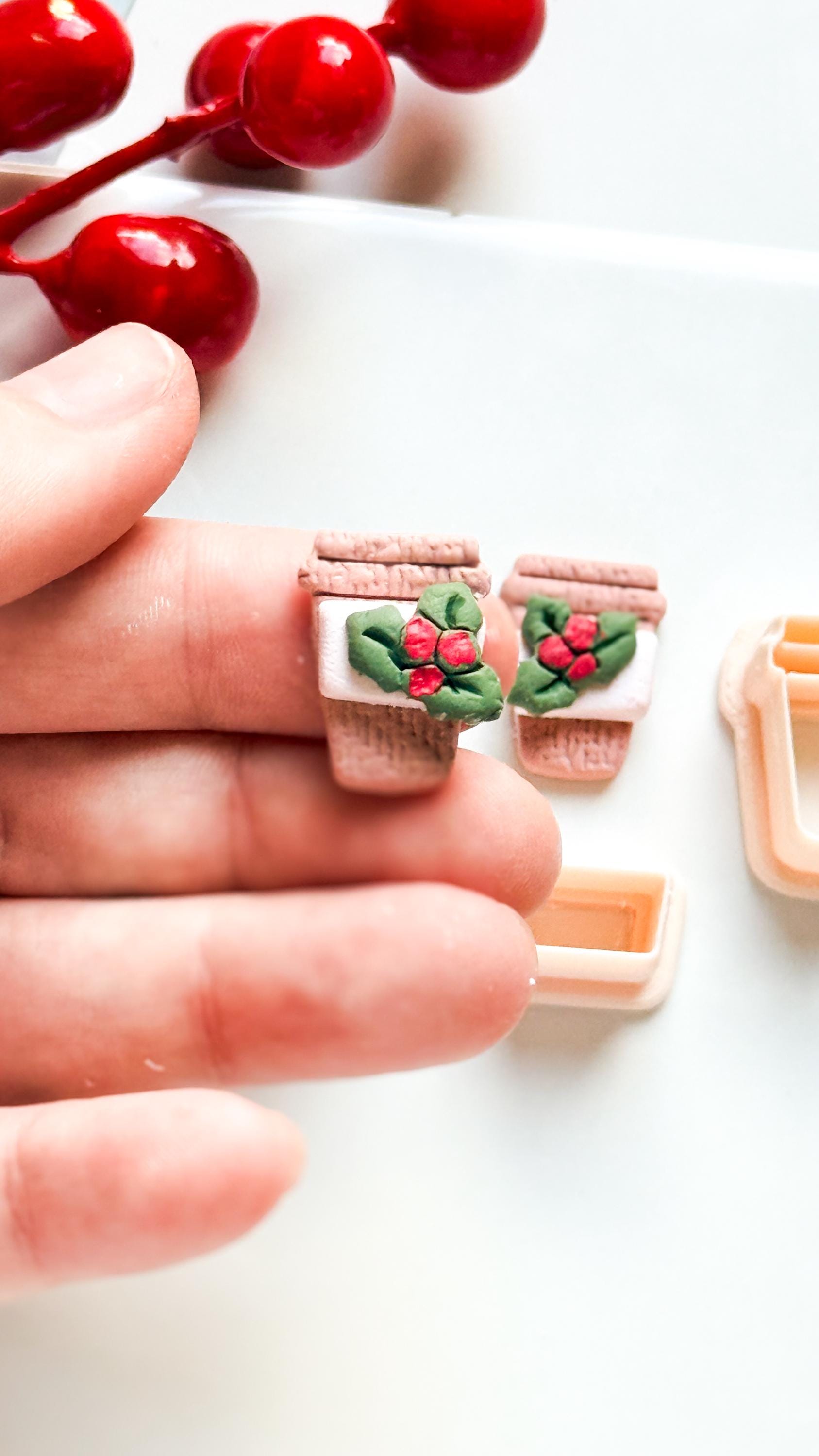 Christmas Coffee Cup Clay Cutter Set – Holiday Earring Tool