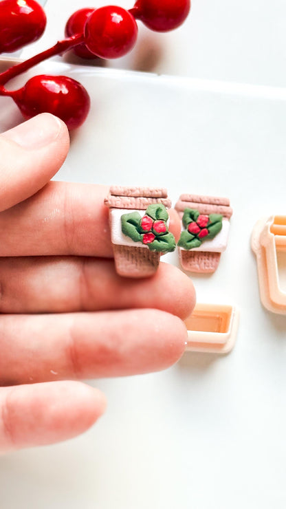 Christmas Coffee Cup Clay Cutter Set – Holiday Earring Tool