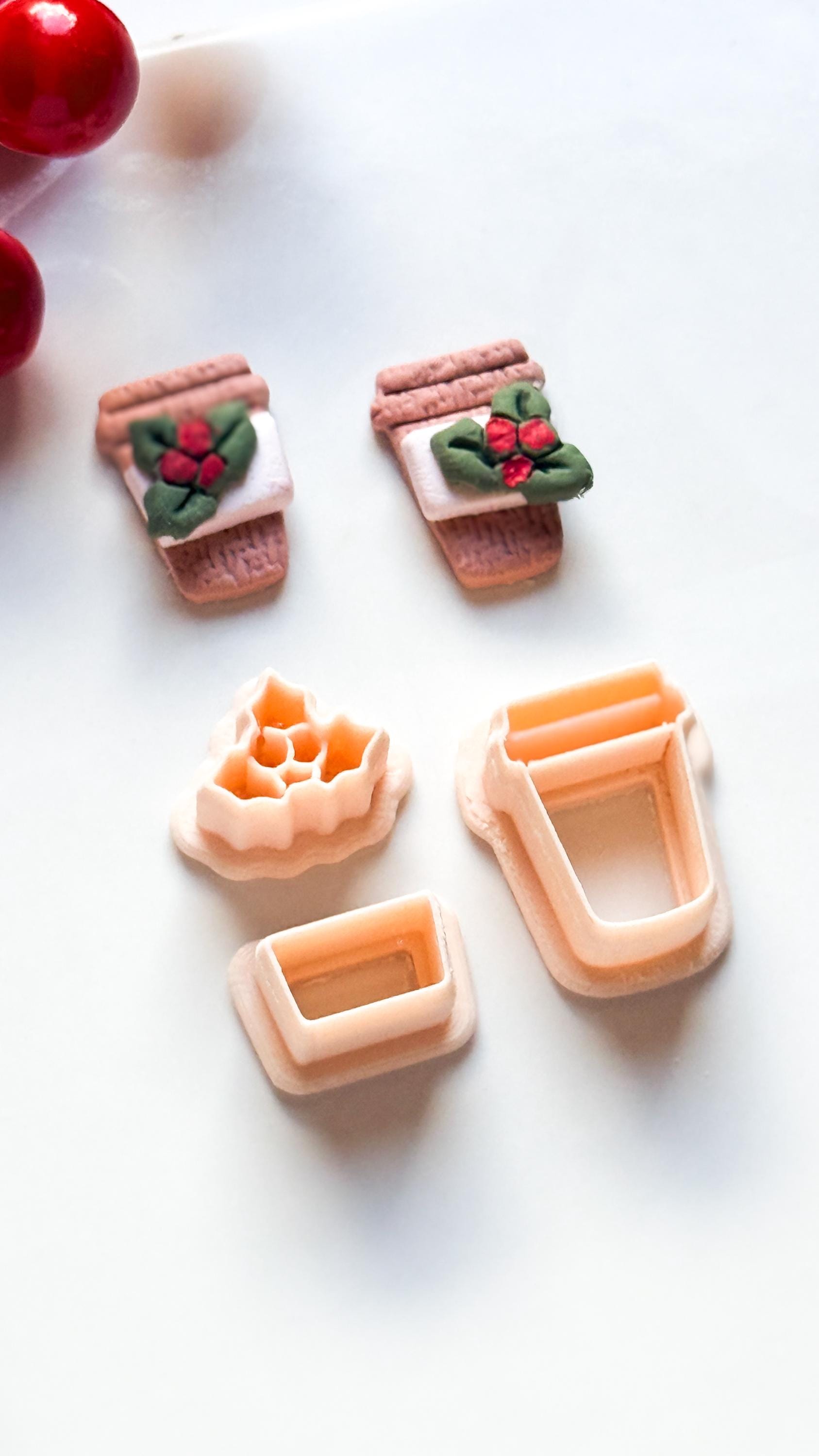 Christmas Coffee Cup Clay Cutter Set – Holiday Earring Tool
