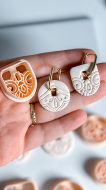 Hoop Charm Clay Cutters – Round and Arch Polymer Clay Earring Tool