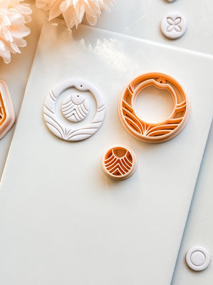 Florune Clay Cutter – Floral Round Polymer Clay Earring Tool