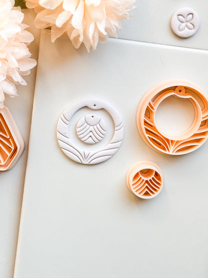 Florune Clay Cutter – Floral Round Polymer Clay Earring Tool