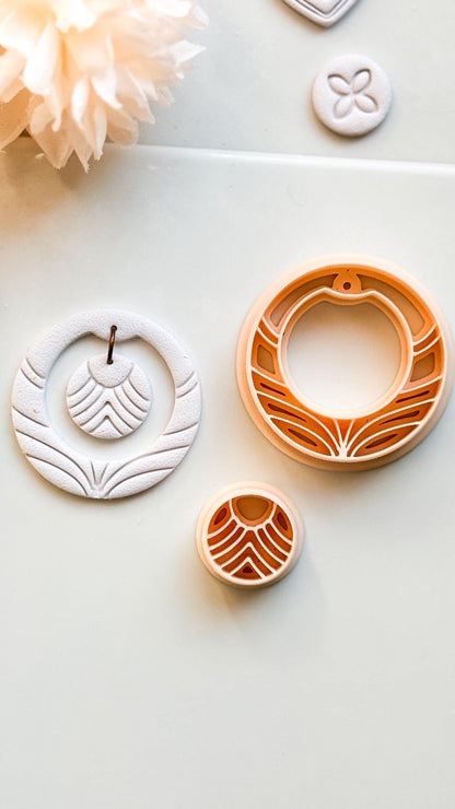 Florune Clay Cutter – Floral Round Polymer Clay Earring Tool