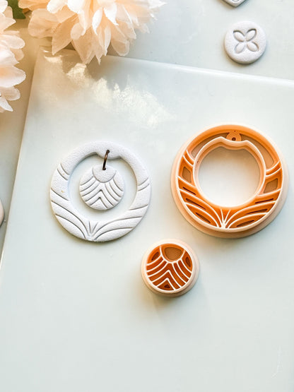 Florune Clay Cutter – Floral Round Polymer Clay Earring Tool