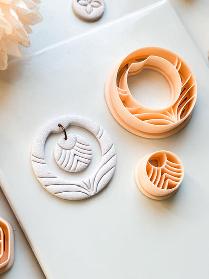 Florune Clay Cutter – Floral Round Polymer Clay Earring Tool