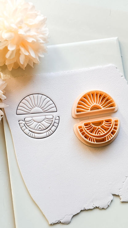 Solrise Clay Cutter – Sunrise Earring Polymer Clay Tool