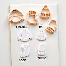 Cozy Season Clay Cutter – Winter Sweater Hat Mitten Sock Design