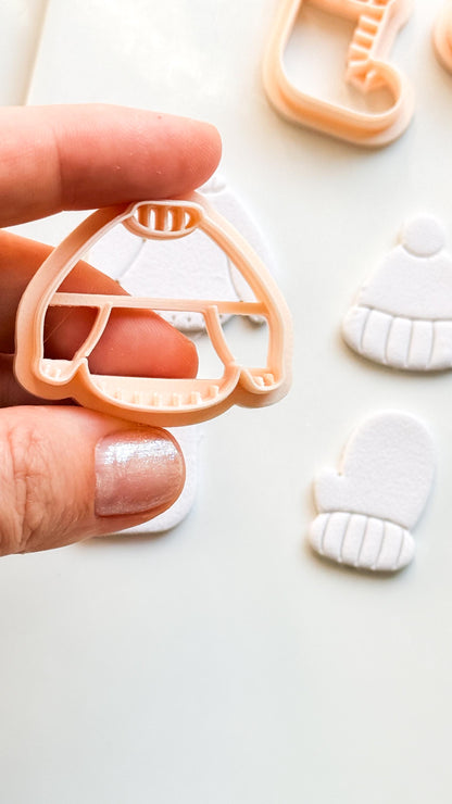 Cozy Season Clay Cutter – Winter Sweater Hat Mitten Sock Design