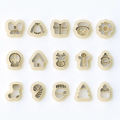 Holly Minis Stud Cutters: Polymer Clay Earring Cutters