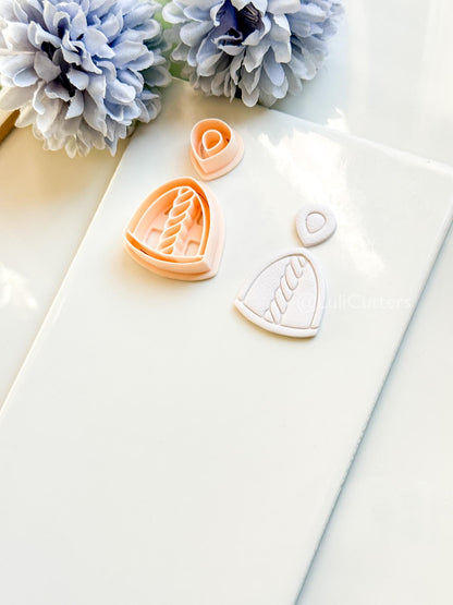 Loop Sol Polymer Clay Cutter: Twisted Arch Design for Earrings