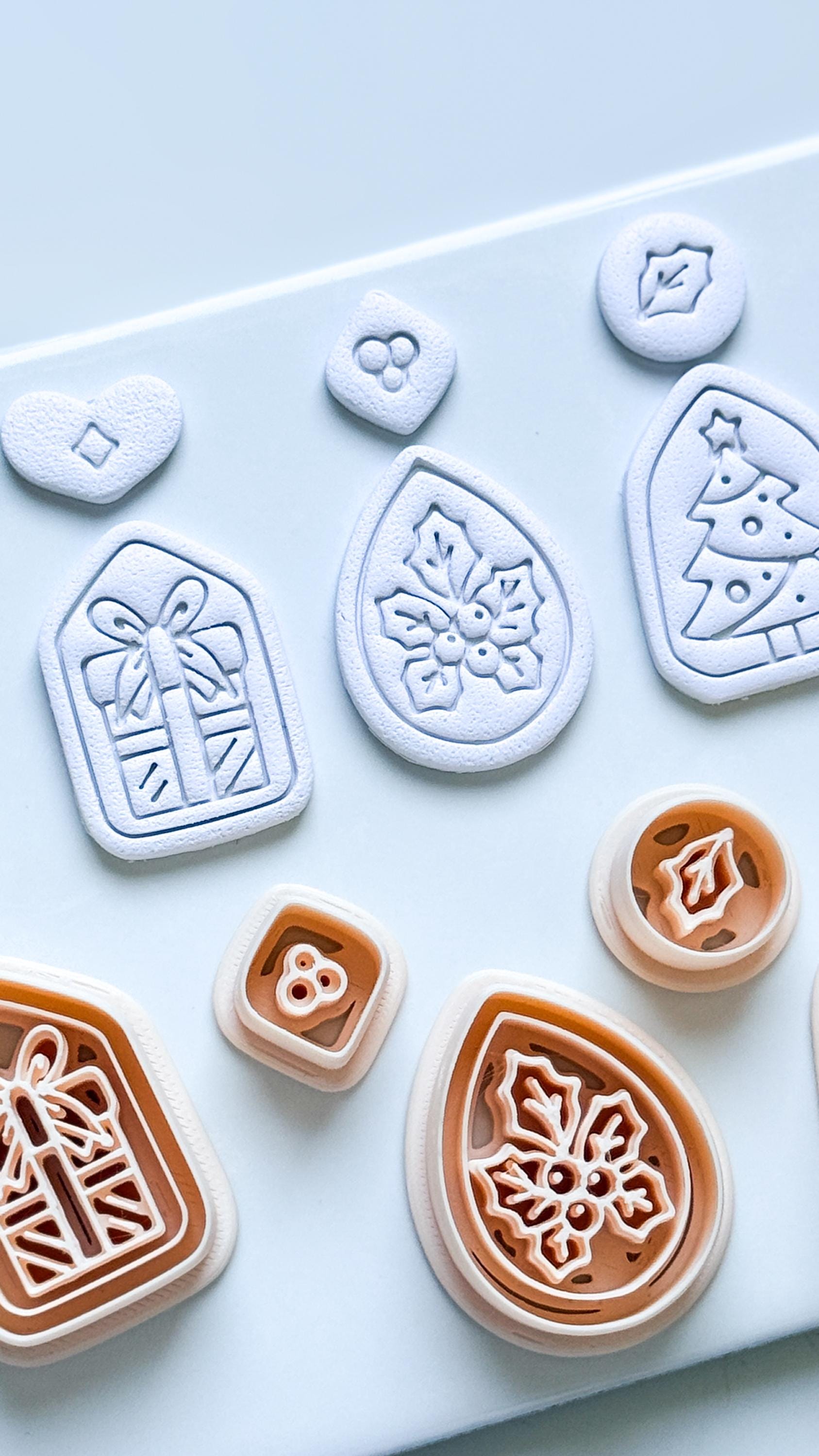 Merry Darlings Christmas Clay Cutters: Holiday Shapes for Polymer Clay