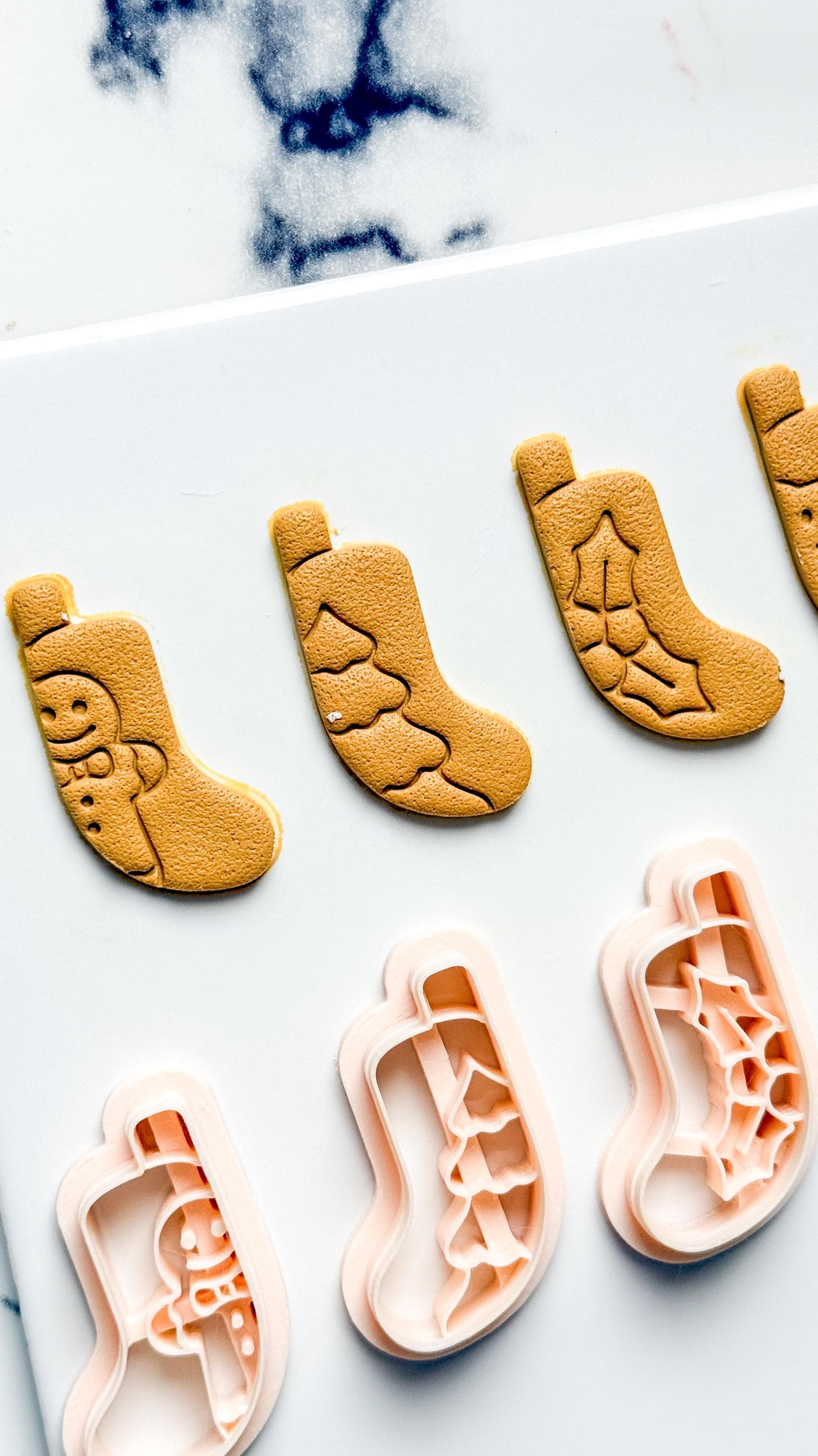 Christmas Stocking Clay Cutters: Holiday Polymer Clay Tools
