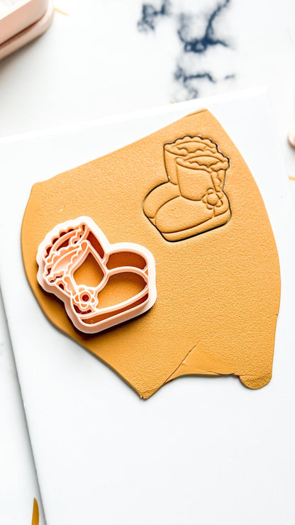 Christmas Boots Ugg Clay Cutter