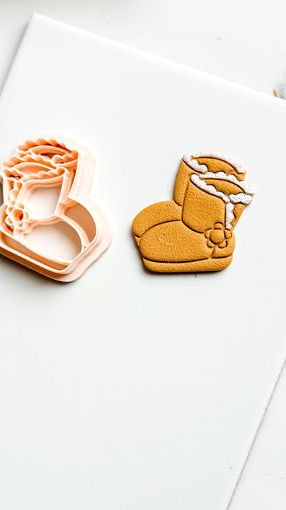 Christmas Boots Ugg Clay Cutter