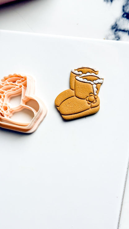 Christmas Boots Ugg Clay Cutter