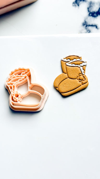 Christmas Boots Ugg Clay Cutter