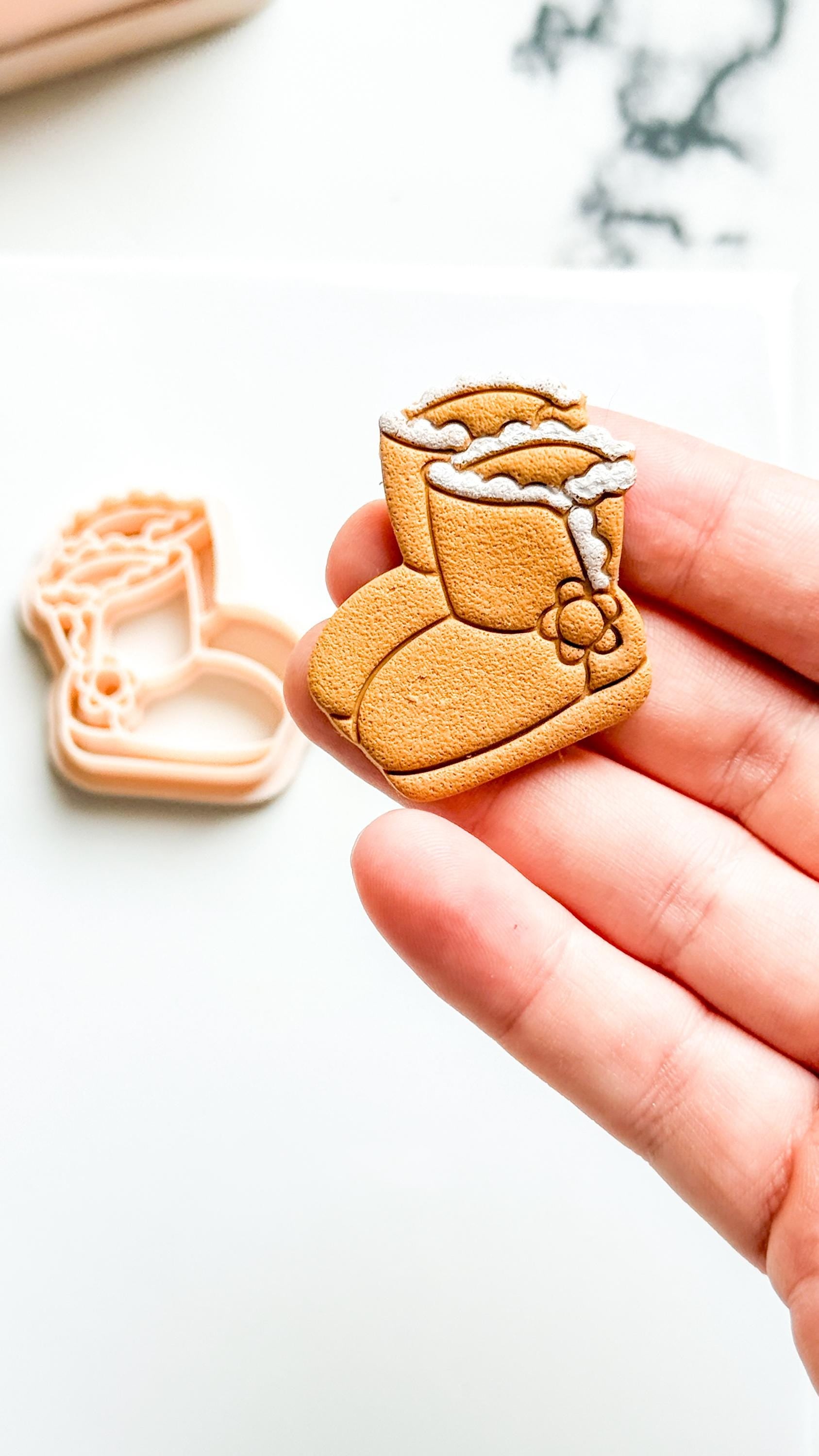 Christmas Boots Ugg Clay Cutter