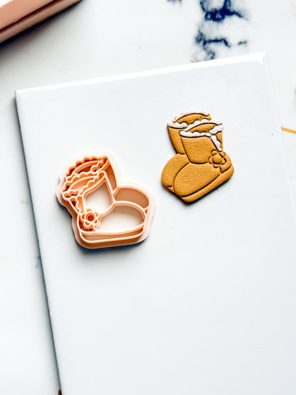 Christmas Boots Ugg Clay Cutter