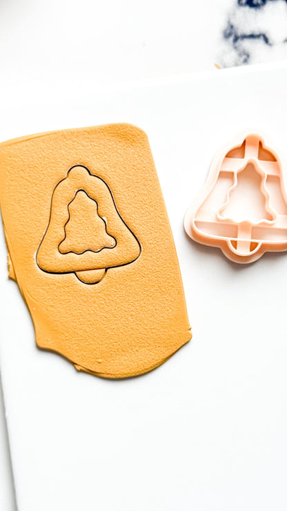 Christmas Bell Tree Clay Cutter: Holiday Polymer Clay Tool