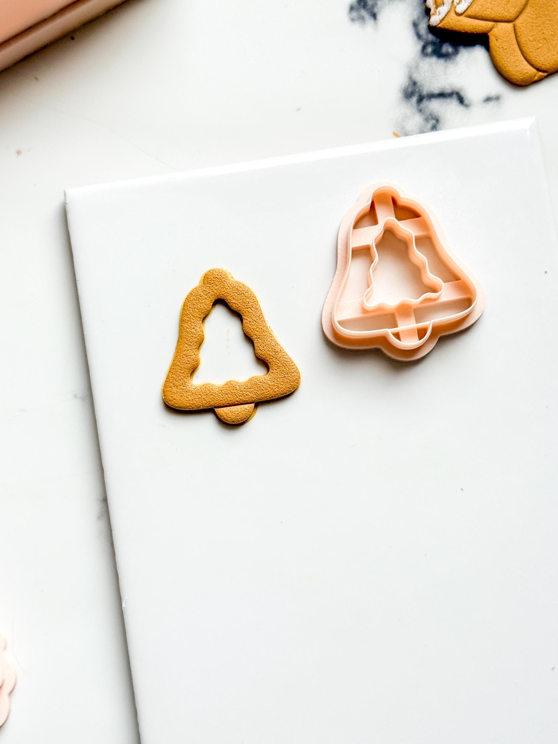 Christmas Bell Tree Clay Cutter: Holiday Polymer Clay Tool