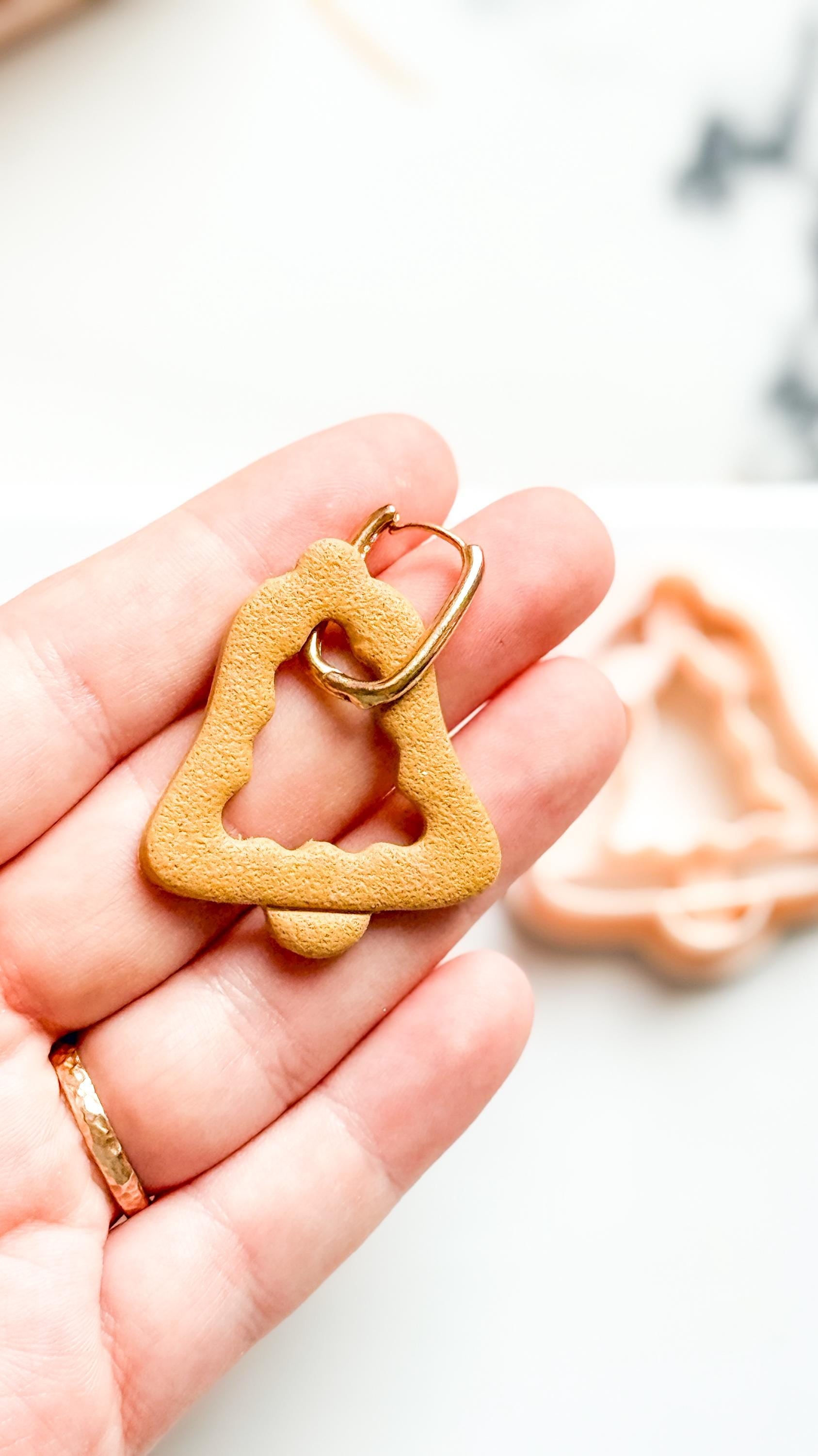 Christmas Bell Tree Clay Cutter: Holiday Polymer Clay Tool