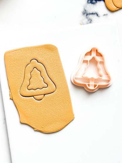 Christmas Bell Tree Clay Cutter: Holiday Polymer Clay Tool