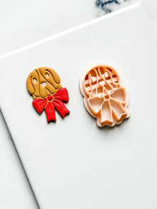 Basset Hound Clay Cutter: Dog with Bow Polymer Clay