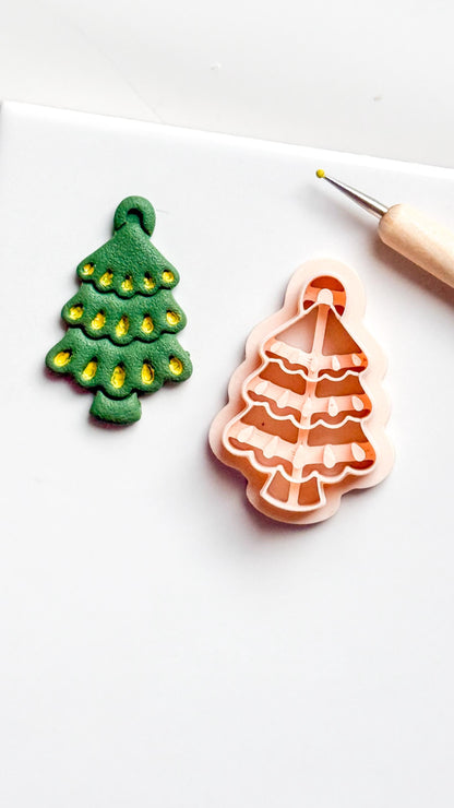 Christmas Tree Clay Cutter: Holiday Polymer Clay Tool