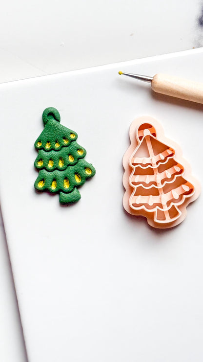 Christmas Tree Clay Cutter: Holiday Polymer Clay Tool