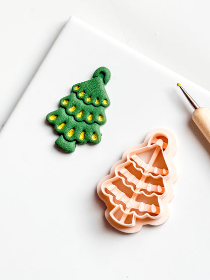 Christmas Tree Clay Cutter: Holiday Polymer Clay Tool
