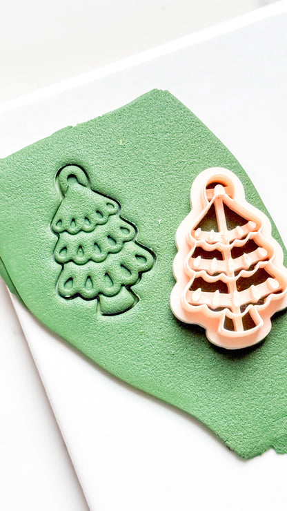 Christmas Tree Clay Cutter: Holiday Polymer Clay Tool
