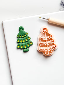 Christmas Tree Clay Cutter: Holiday Polymer Clay Tool