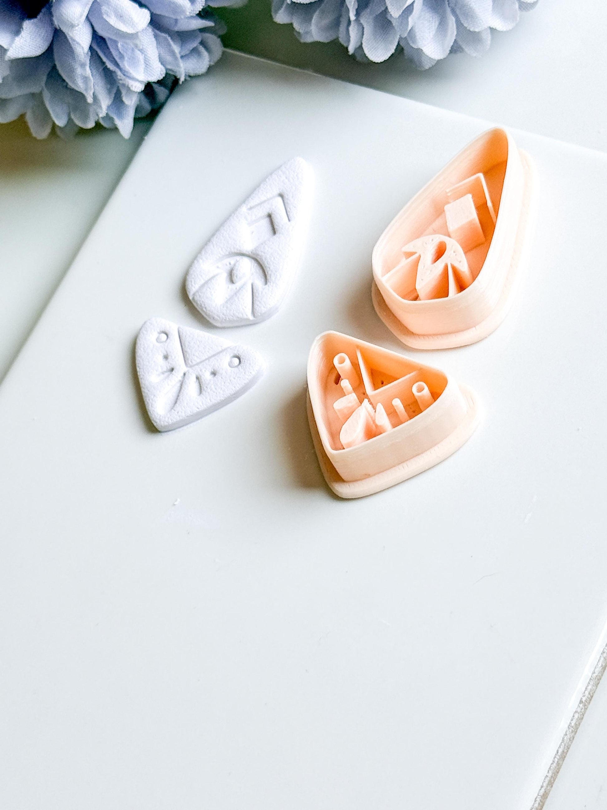 Savanna Drop Clay Cutter Set: Tribal Arrowhead Polymer Clay Tools