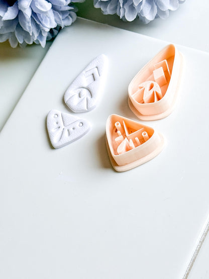 Savanna Drop Clay Cutter Set: Tribal Arrowhead Polymer Clay Tools