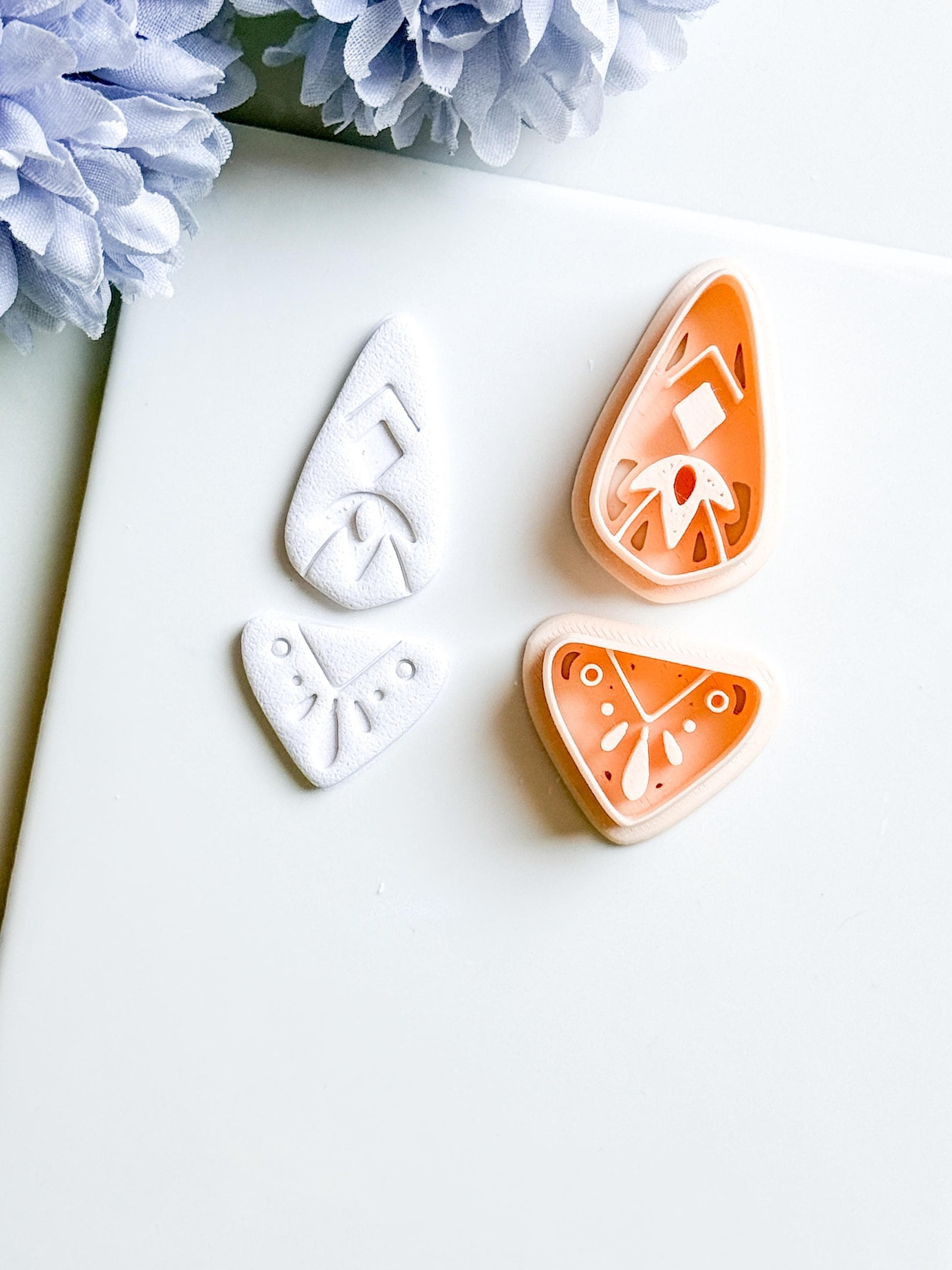 Savanna Drop Clay Cutter Set: Tribal Arrowhead Polymer Clay Tools